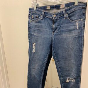 AG Adriano Goldschmed Distressed Legging Ankle